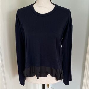 Women's Navy blue Comme des Garcon Long Sleeve Top